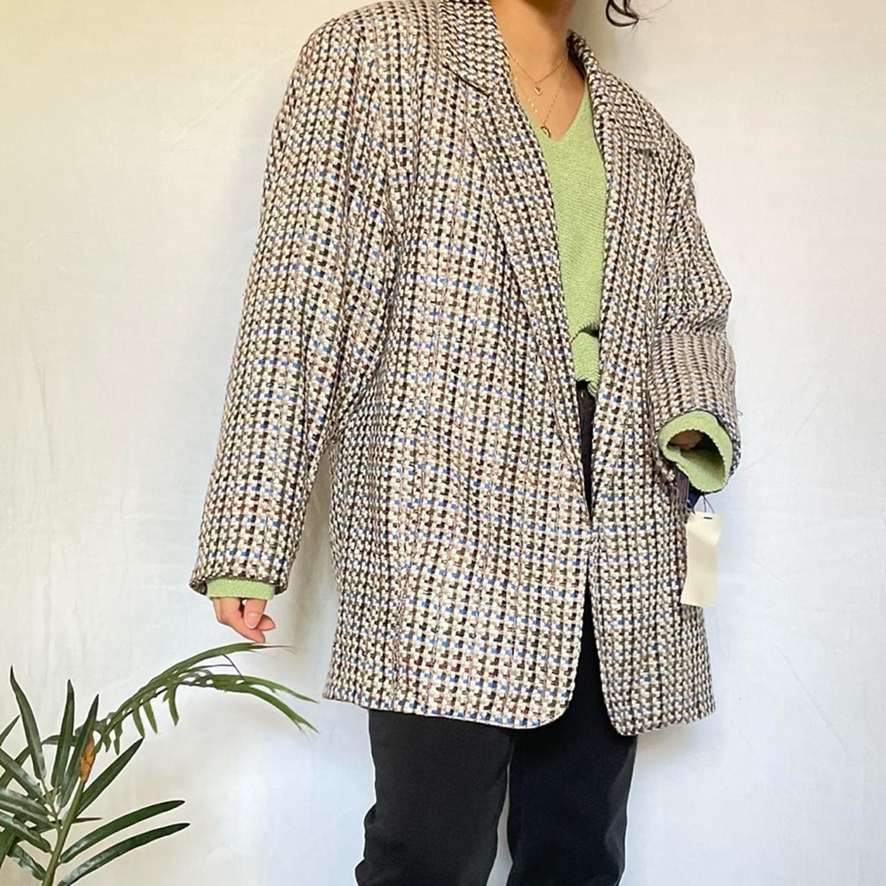 silk multicolor blazer